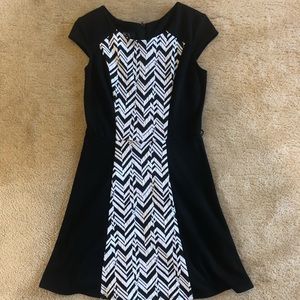 Cute black BCX dress with design down the middle